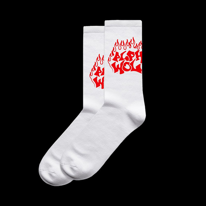 Alpha Wolf - Socks (White)